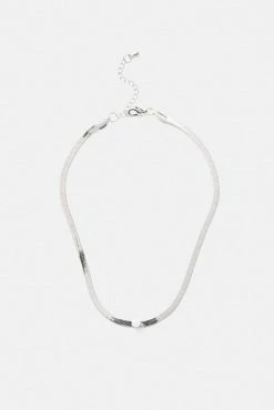 Adika Accessories Claudette Rhinestone Detail Flat Necklace