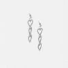 Adika Love-Story Rhinestone Drop Earrings Accessories