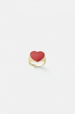 Adika Heartbeat Signet Ring Accessories