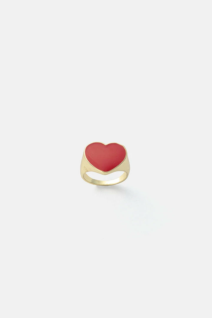 New 🛒 Adika Heartbeat Signet Ring Accessories 👏 1 Adika Heartbeat Signet Ring Accessories