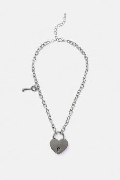 Adika Lockheart Link Chain Pendant Necklace New