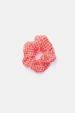 Adika Brunch Checkered Scrunchie
