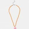 Adika Ginger Beaded Pendant Necklace