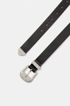 Adika Blings Rhinestone Buckle Belt