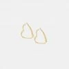 Adika Crush Heart Hoop Earrings Accessories