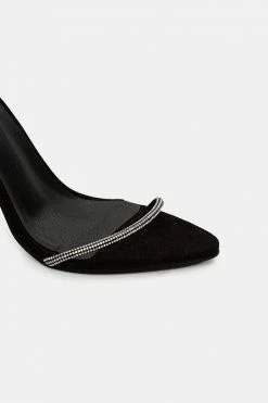 Adika New Shoes Glam-Up Rhinestone Straps Heeled Sandals