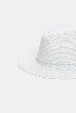 Adika Garden Beaded Band Straw Hat