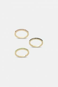 Adika Glitory 3-Pack Ring Set