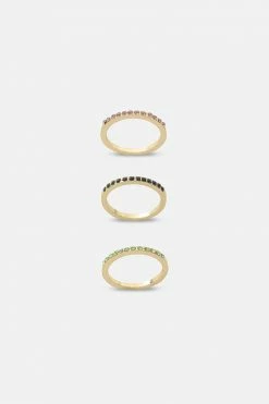 Adika Glitory 3-Pack Ring Set