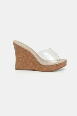 Adika Loud 'n' Clear Wedge Mules New