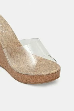 Adika Loud 'n' Clear Wedge Mules New