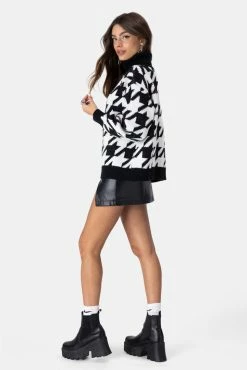 Adika Puppytooth Turtleneck Sweater OUTLET