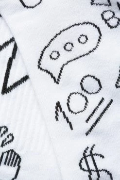 Adika TALK TO ME Ribbed Socks