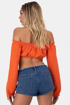Discount 🎉 Adika OUTLET Islands Off-Shoulder Crop Top 🌟 8 Adika OUTLET Islands Off-Shoulder Crop Top