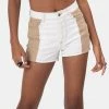 Adika Yogi Color-Block Denim Shorts