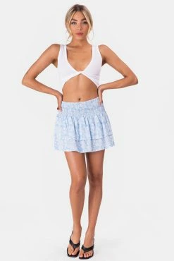 Adika Hudson Ruffle Mini Skirt