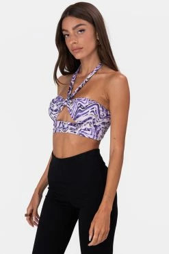 Adika Rodrigo Cut-Out Halter Top Clothing