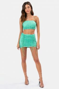 Adika Weston Ruched Crop Top OUTLET