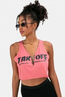 Adika OUTLET TAKE Crop Top Chain Detail