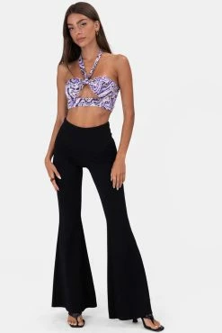 Adika Rodrigo Cut-Out Halter Top Clothing