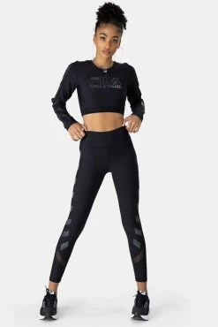 Adika FILA // Holographic Biella Crop Top Tops