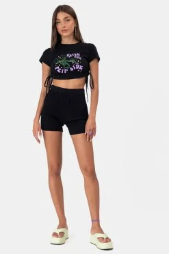 Adika Hacker Rib-Knit Shorts OUTLET