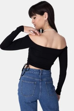 Adika Rider Off-Shoulder Ruched Top OUTLET