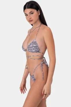 Adika OUTLET Snakes Tie Side Bikini Bottom