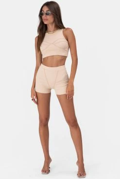 Adika Randy Rib Knit Crop Top
