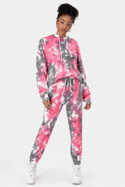 Adika Blush Tie-Dye Hoodie OUTLET