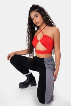 Adika Torch Cut-Out Halter Top OUTLET