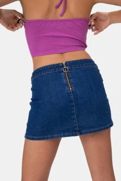 Adika Jasper Denim Mini Skirt Clothing