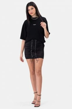 Adika Clothing Staples Satin Finish Mini Skirt