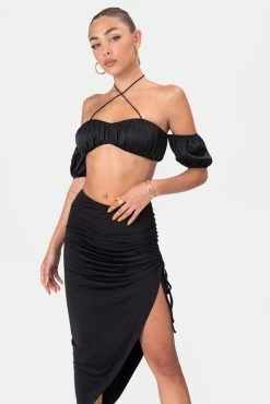 Adika OUTLET TENESSEE OFF-SHOULDER CROP TOP