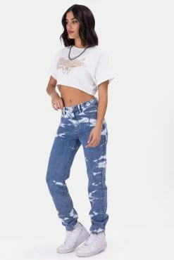 Adika Whites Bleached Jeans | MOM