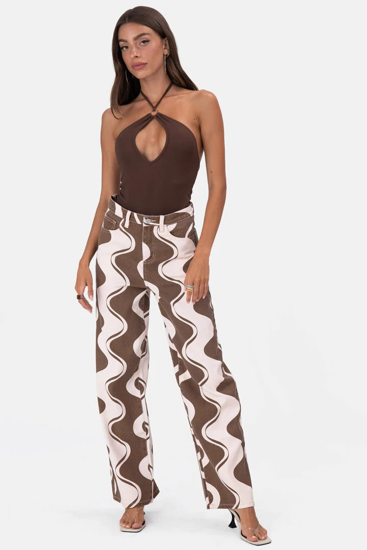 Cheap 🔔 Adika Clothing Macchiato Ring-Detail Halter Bodysuit 🛒 2 Adika Clothing Macchiato Ring-Detail Halter Bodysuit