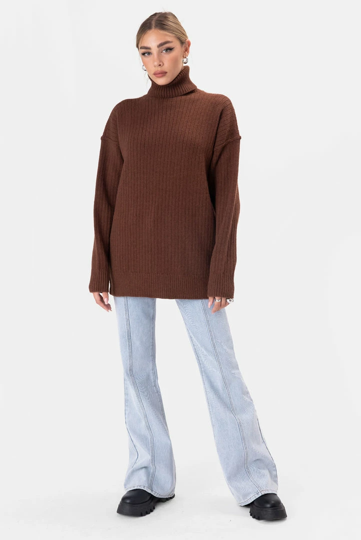 Cheap 🥰 Adika Collins Oversized Rib Knit Sweater 🔥 2 Adika Collins Oversized Rib Knit Sweater