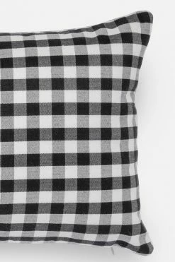 Adika Mono Plaid Rectangle Pillow Cover Home