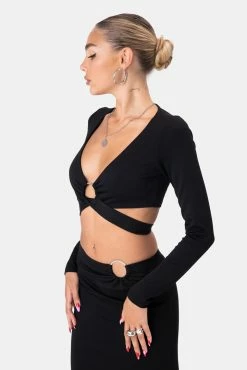 Adika OUTLET Anthony Tie-Waist Crop Top