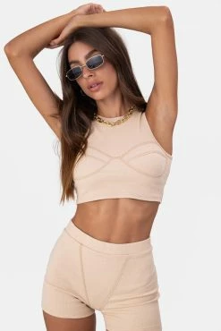 Adika Randy Rib Knit Crop Top