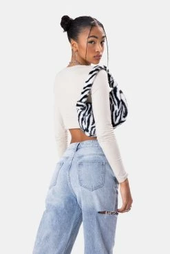 Adika Clothing Stratton Handkerchief-Hem Crop Top