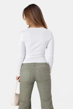 Adika Andy Button-Detail Ribbed T-Shirt Best Sellers