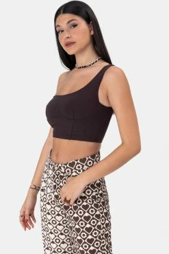 Adika Venus One-Shoulder Crop Top Y2K Fever