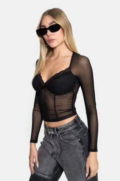 Adika Rossetti Cupped Mesh Top Clothing