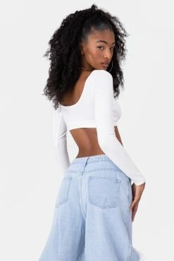 Adika Shayon Square Neck Crop Top Clothing