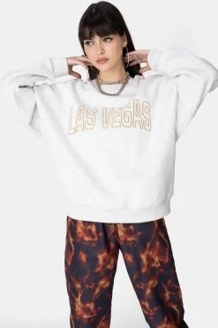 Budget 🤩 Adika LAS VEGAS Embroidery Sweatshirt 🧨 7 Adika LAS VEGAS Embroidery Sweatshirt