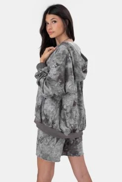 Adika OUTLET Paster Tie-Dye Zipped Hoodie