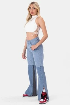 Adika Y2K Fever Aguilera Lace-Up Crop Top