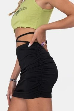 Flash Sale ⌛ Adika Sun Waist-Tie Ruched 👗 Skirt 🎉 7 Adika Sun Waist-Tie Ruched Skirt