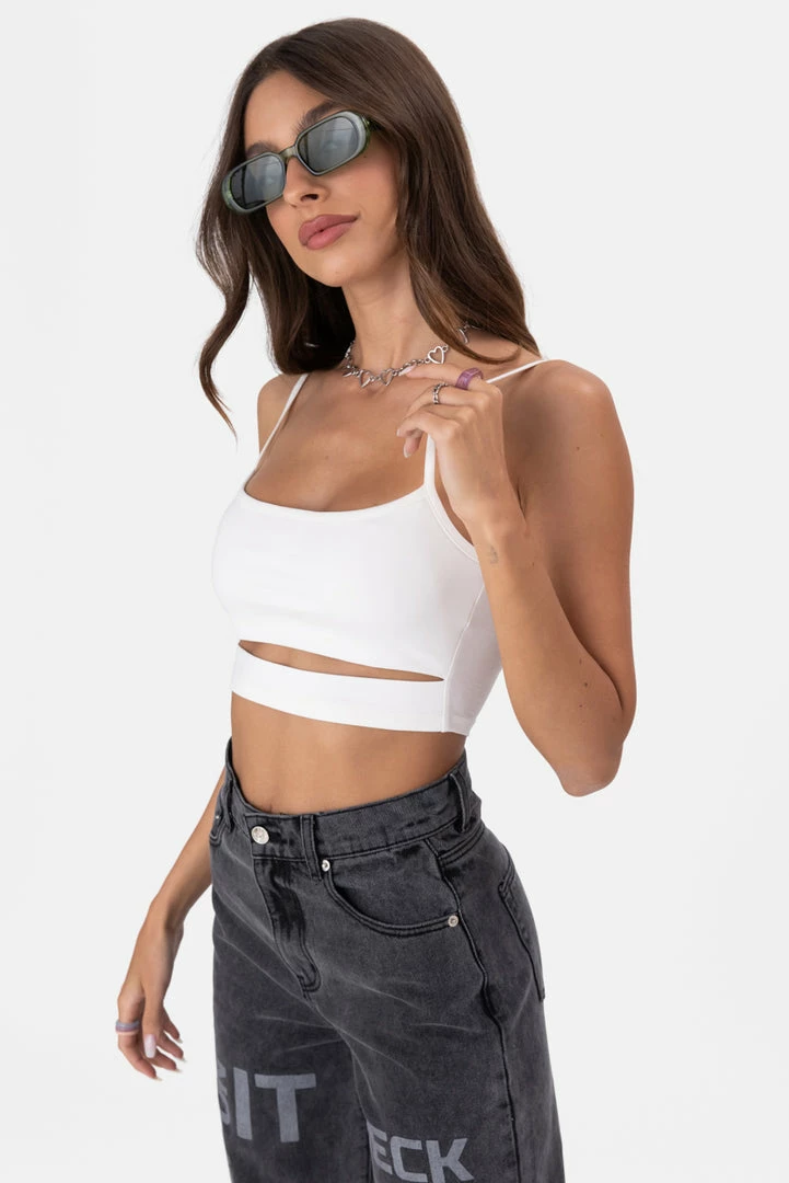 New π Adika Delight Cut-Out Crop Top OUTLET π 1 Adika Delight Cut-Out Crop Top OUTLET